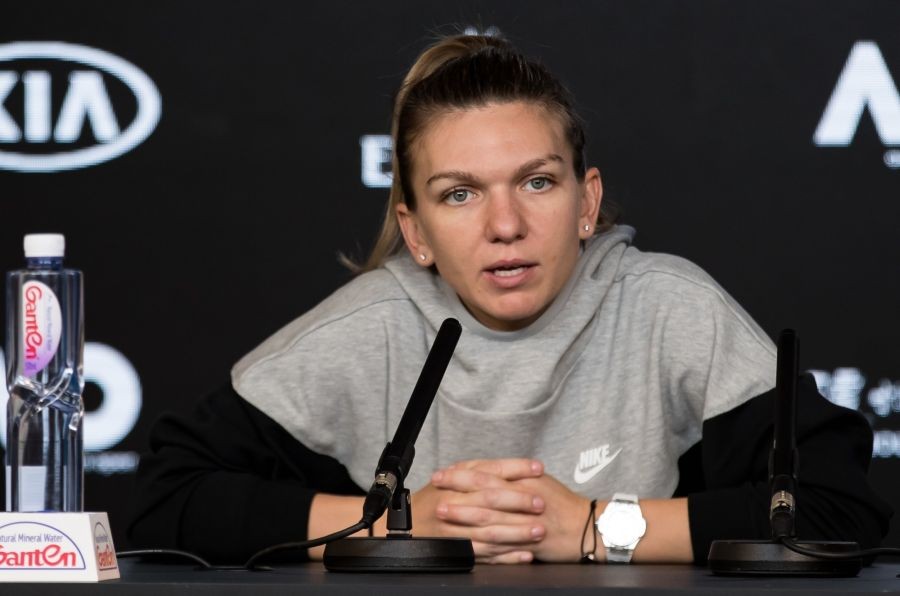 - Romania's Simona Halep answers questions during a press conference ahead of the Australian Open tennis championship in Melbourne, Australia, Jan. 18, 2020. (Xinhua/Zhu Hongye/IANS)